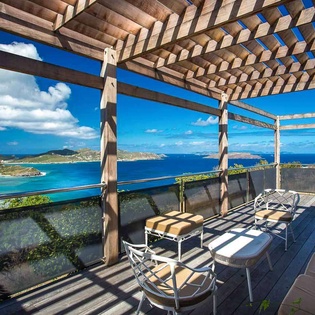 Terrace at WV YEB, Pointe Milou, St. Barthelemy