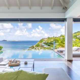 Living Room at WV UPS, Pointe Milou, St. Barthelemy