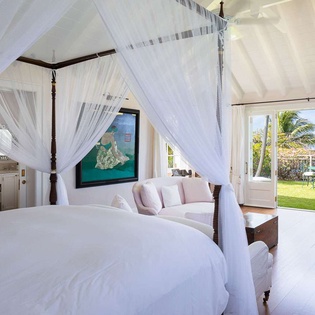 Bedroom at WV PBO, Colombier, St. Barthelemy