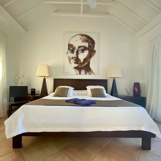 Bedroom at WV PAJ, Lurin, St. Barthelemy