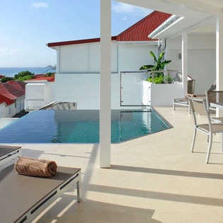 Villa Pool at WV ROS, Gustavia, St. Barthelemy