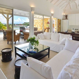 Living Room at WV KRL, St. Jean, St. Barthelemy