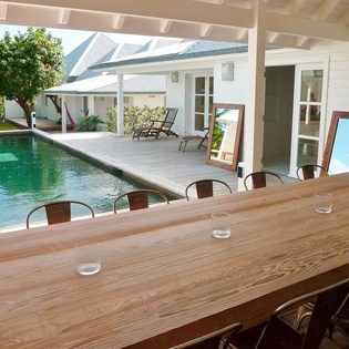 Dining Room at WV EBA, Vitet, St. Barthelemy