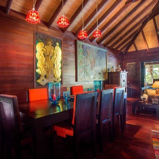 Dining Room at WV EKA, Camaruche, St. Barthelemy