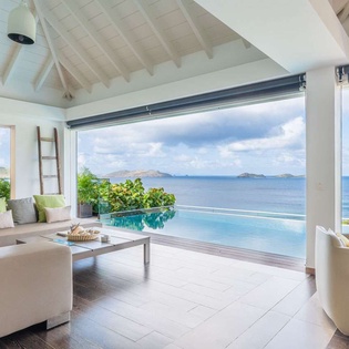 Living Room at WV UPS, Pointe Milou, St. Barthelemy