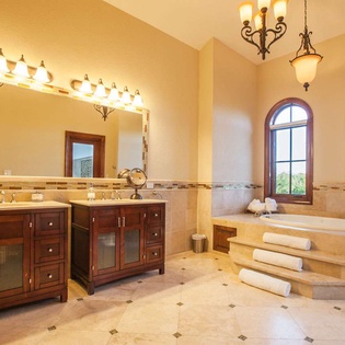 Bathroom at AXA CAS, Little Bay, Anguilla
