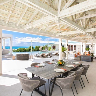 Terrace at PIE AVN, Hillside/Terres Basses, St. Martin
