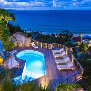 Villa Pool at WV ACI, Flamands, St. Barthelemy