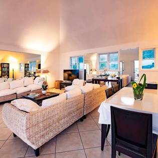 Living Room at WV SBM, Grand Cul de Sac, St. Barthelemy