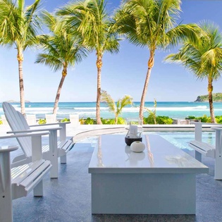 Deck at WV BAS, Lorient Beach, St. Barthelemy