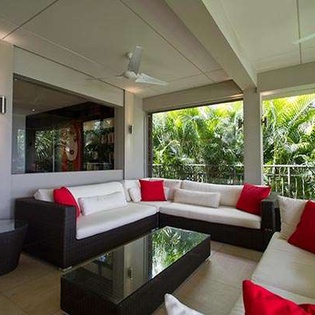 Terrace at WV CML, Camaruche, St. Barthelemy