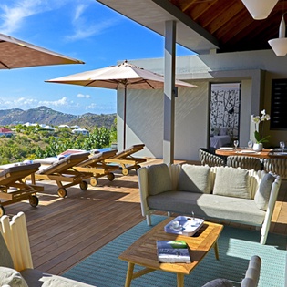 Living Room at WV EDU, Lurin, St. Barthelemy
