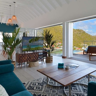 Living Room at WV FLA, Flamands, St. Barthelemy