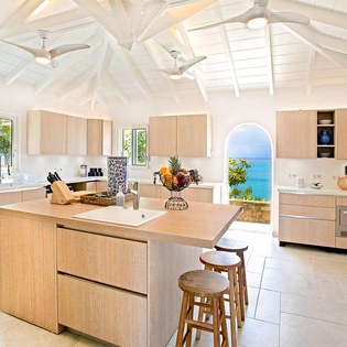 Kitchen at PIE LIB, Beach Side/Baie Rouge, St. Martin
