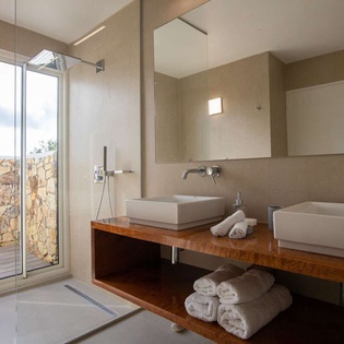 Bathroom at SXM LAS, Hillside/Terres Basses, St. Martin