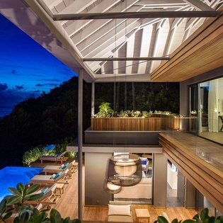 Terrace at WV SAH, Corossol, St. Barthelemy