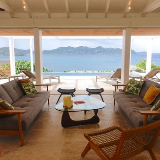 Living Room at WV ARK, Pointe Milou, St. Barthelemy