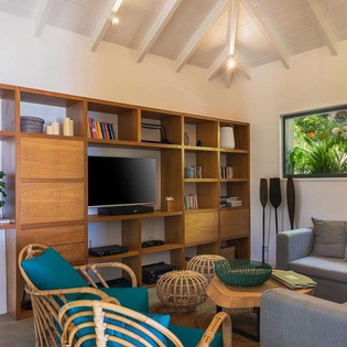 Living Room at WV CRK, Petit Cul de Sac, St. Barthelemy