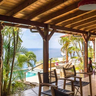 Terrace at WV KAN, Colombier, St. Barthelemy