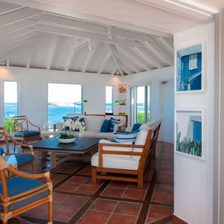 Living Room at WV MOZ, Pointe Milou, St. Barthelemy
