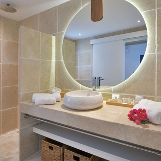 Bathroom at WV ALW, Colombier, St. Barthelemy