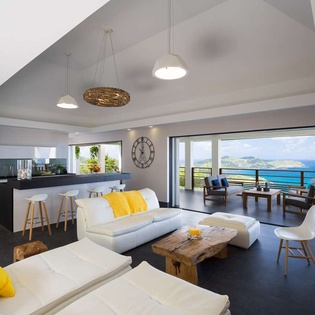 Living Room at WV CLM, Vitet, St. Barthelemy