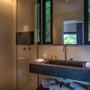 Bathroom at WV SAH, Corossol, St. Barthelemy