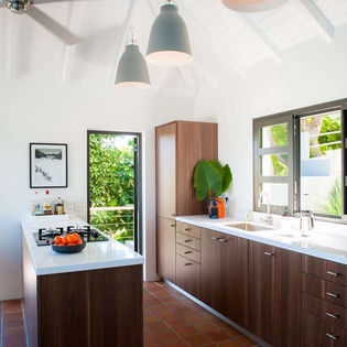 Kitchen at WV LUM, Flamands, St. Barthelemy