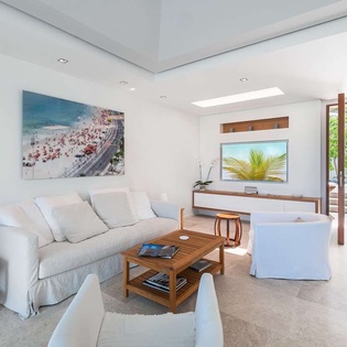 Living Room at WV CBA, Grand Cul de Sac, St. Barthelemy