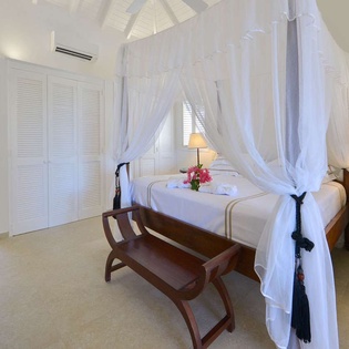 Bedroom at WV KRL, St. Jean, St. Barthelemy