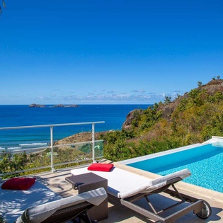 Patio at WV TOR, Lorient, St. Barthelemy