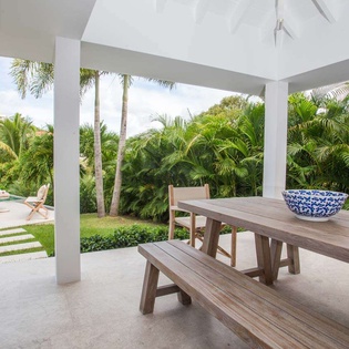 Terrace at WV CBA, Grand Cul de Sac, St. Barthelemy