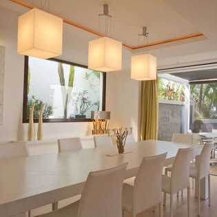 Dining Room at WV FLC, Lurin, St. Barthelemy