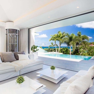 Living Room at WV SAX, St. Jean, St. Barthelemy