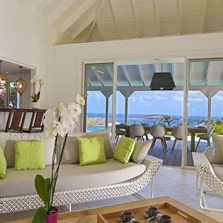 Living Room at WV LAR, Petit Cul de Sac, St. Barthelemy