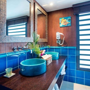 Bathroom at WV EKA, Camaruche, St. Barthelemy