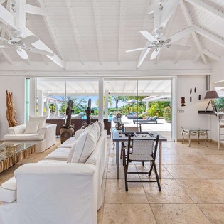 Living Room at PIE LAP, Hillside/Terres Basses, St. Martin