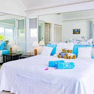 Bedroom at WV SBM, Grand Cul de Sac, St. Barthelemy
