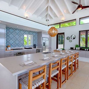 Kitchen at AXA KAM1, Little Harbour, Anguilla
