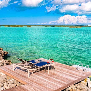 Deck at TC ALN, Chalk Sound/Taylors, Turks & Caicos