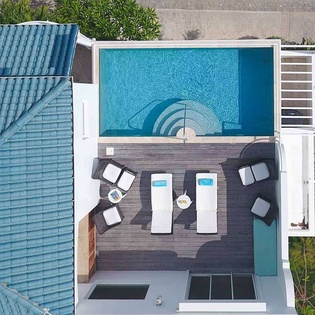 Aerial photo of PIE BDV, Beachfront/Cupecoy, St. Martin