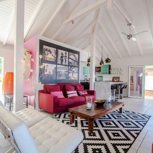 Living Room at WV VLC, Lurin, St. Barthelemy