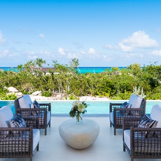 Terrace at TC BEO4, Babalua Beach, Turks & Caicos