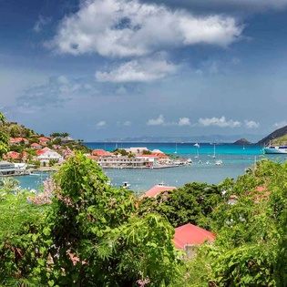 The view from WV LKJ, Gustavia, St. Barthelemy