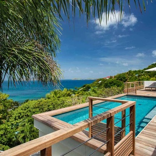 Deck at WV SUM, Pointe Milou, St. Barthelemy