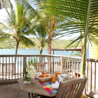 Dining Room at WV BEA, Marigot Beach, St. Barthelemy