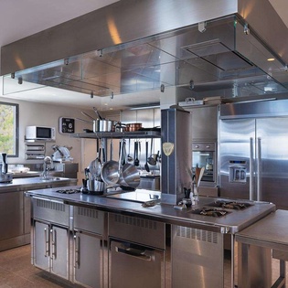 Kitchen at WV FEL, Lorient, St. Barthelemy