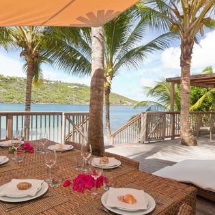 Dining Room at WV BEA, Marigot Beach, St. Barthelemy