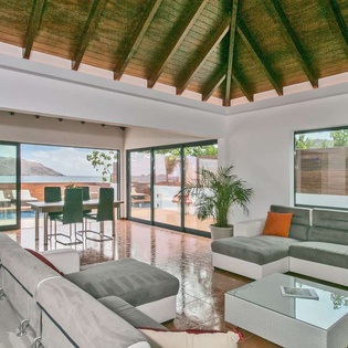 Living Room at WV VDD, Flamands Beach, St. Barthelemy