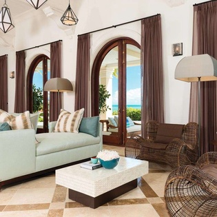 Living Room at TC LDV, Long Bay Beach, Turks & Caicos